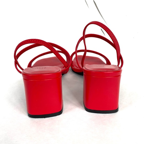 Sam Edelman Adapt Block Heel Sandals Red 8 - Picture 6 of 10